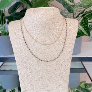 Electric picks ⚡️ double chain necklace